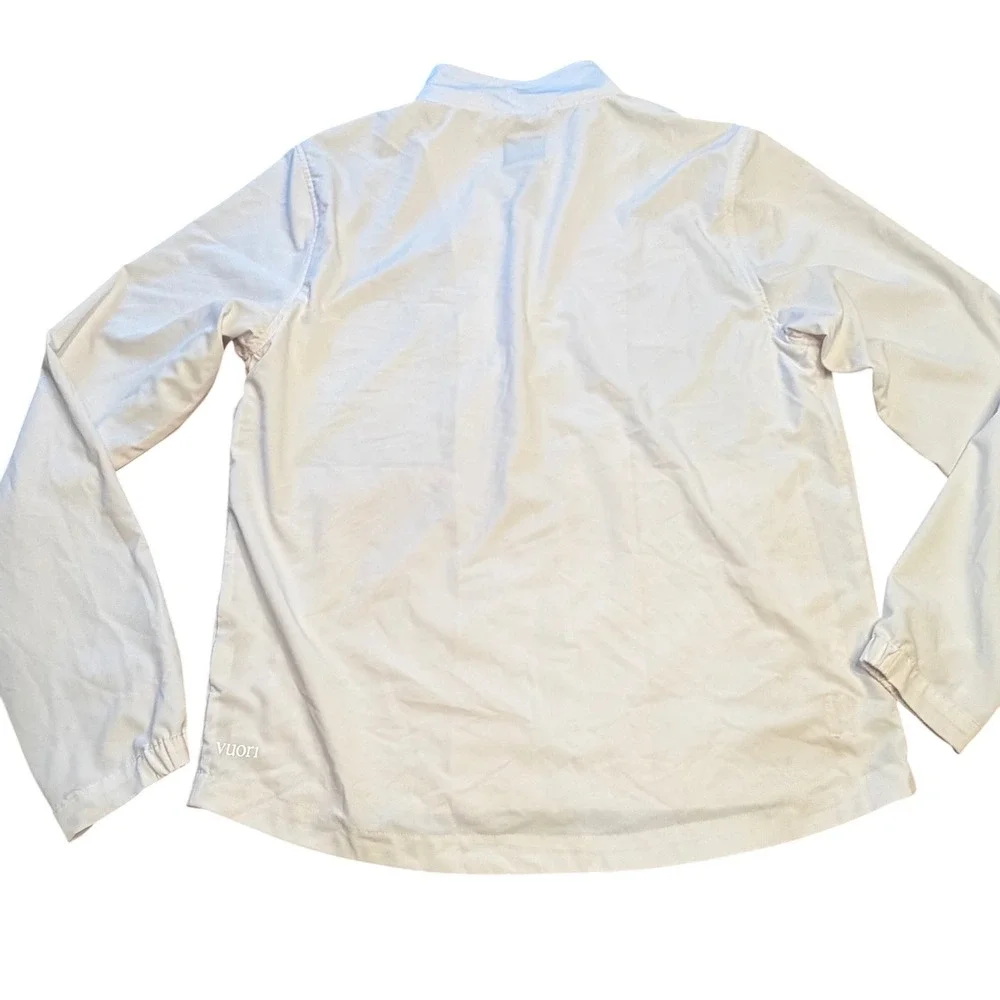Vuori Venture Track Jacket Men's Size‎ Medium White Full Zip Lightweight